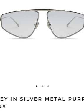 Women's Silver Metal Aviator Sunglasses with Light Gray Lenses